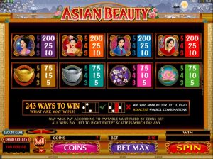 asian beauty slot screenshot 4