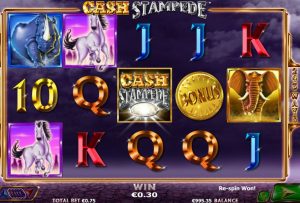 cash stampede slot screenshot 1