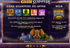 cash stampede slot screenshot 2