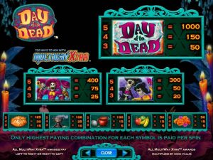 day of the dead slot screenshot 2