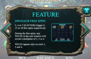 dinosaur adventure slot screenshot 3