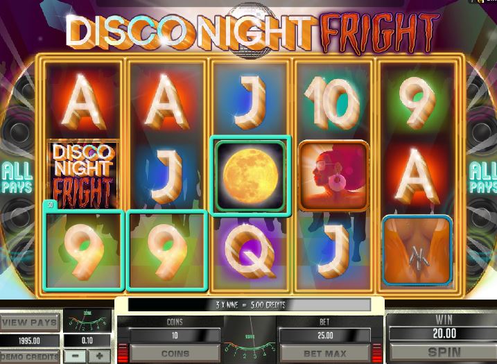 Disco Nights slot machine, bonus