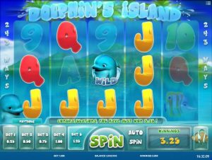 dolphins island slot screenshot 1