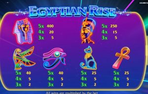 egyptian rise slot screenshot 4