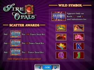 fire opals slot screenshot 3