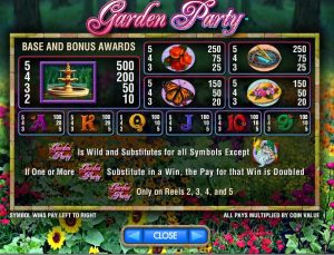 garden party slot screenshot 2