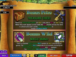 magic charms slot Paytable bonus info