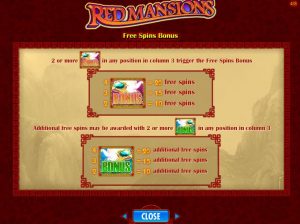 red mansions slot screenshot 3