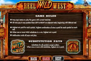 reel wild west slot screenshot 4