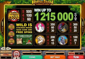 robin hood feathers of fortune slot screenshot 2