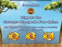savanna king slot screenshot 3