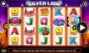 silver lion slot screenshot 1