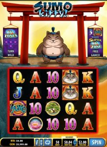 sumo kitty slot screenshot 1
