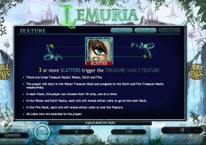 the forgotten land of lemuria slot screenshot 3