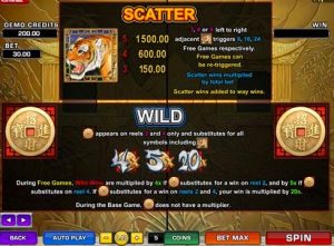 tiger moon slot screenshot 2