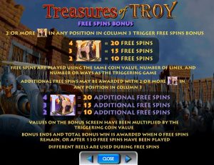 treasures of troy 40 slot screenshot 3