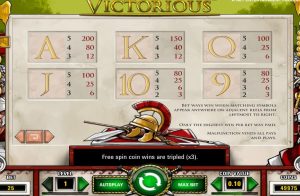 victorious slot screenshot 4
