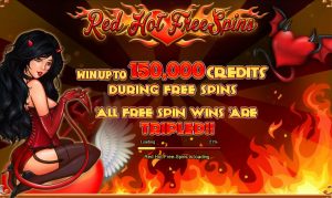 red hot free spins slot screenshot 3