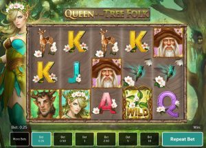 queen of the tree folk slot screenshot 1