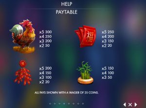 year of the rooster slot screenshot 2