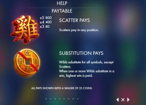 year of the rooster slot screenshot 3