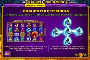 dragon champions slot screenshot 3